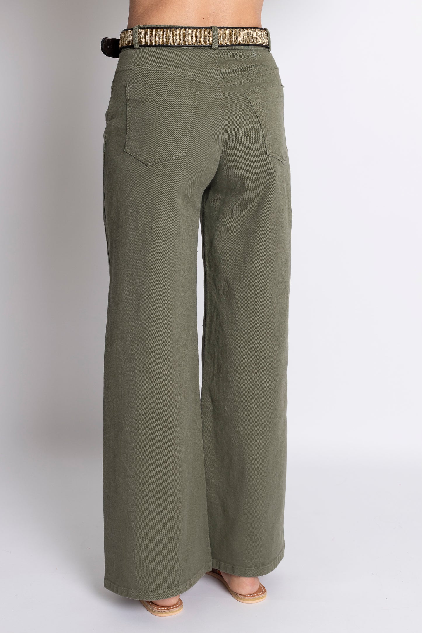 JEANS VERDE MILITARE