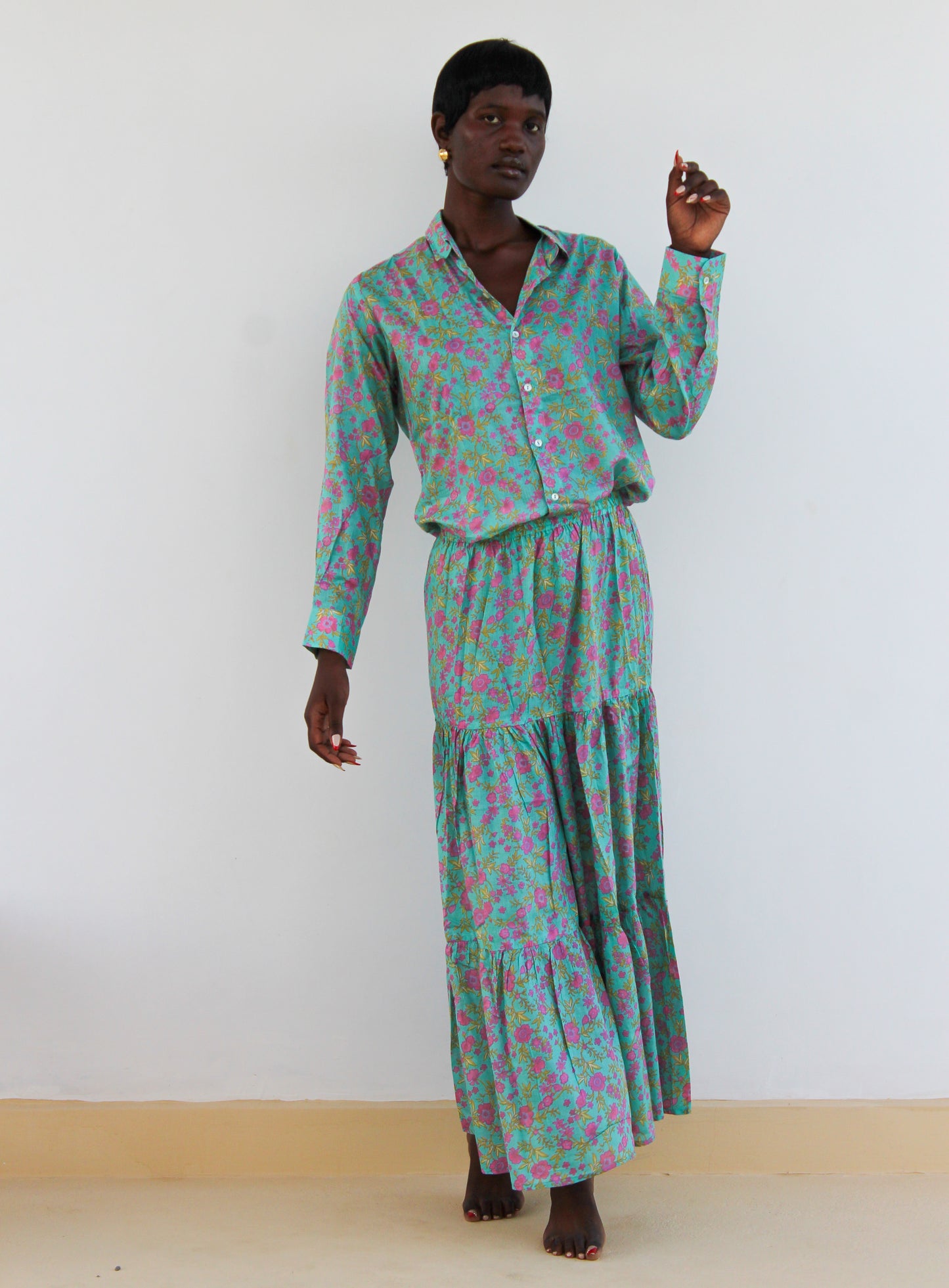 COMPLETO CAMICIA E GONNA LUNGA X