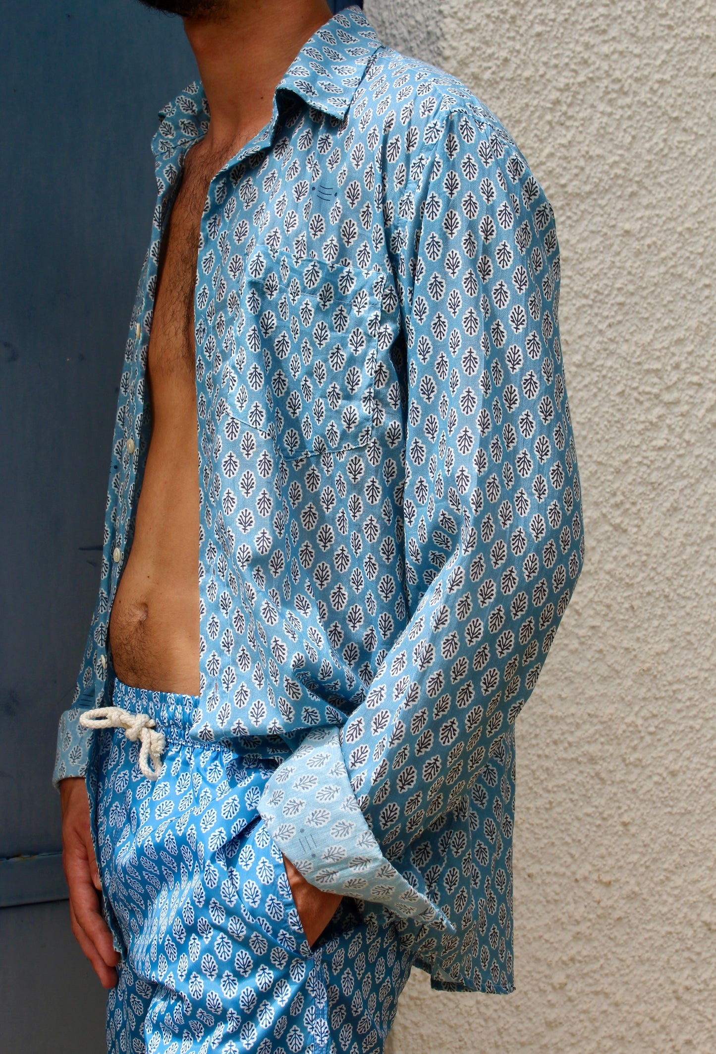 CAMICIA UNISEX BLU