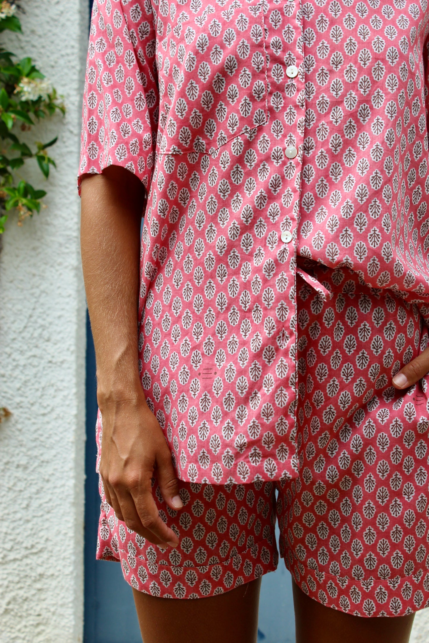 PIGIAMA CORTO ROSA