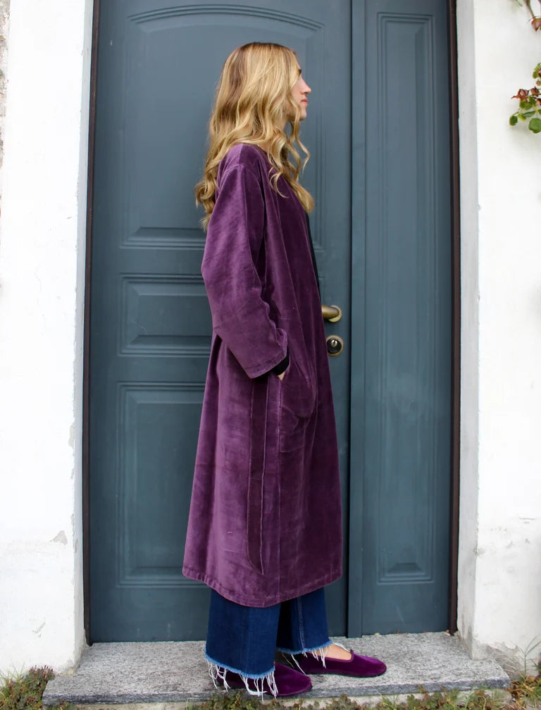 KIMONO LUNGO VIOLA