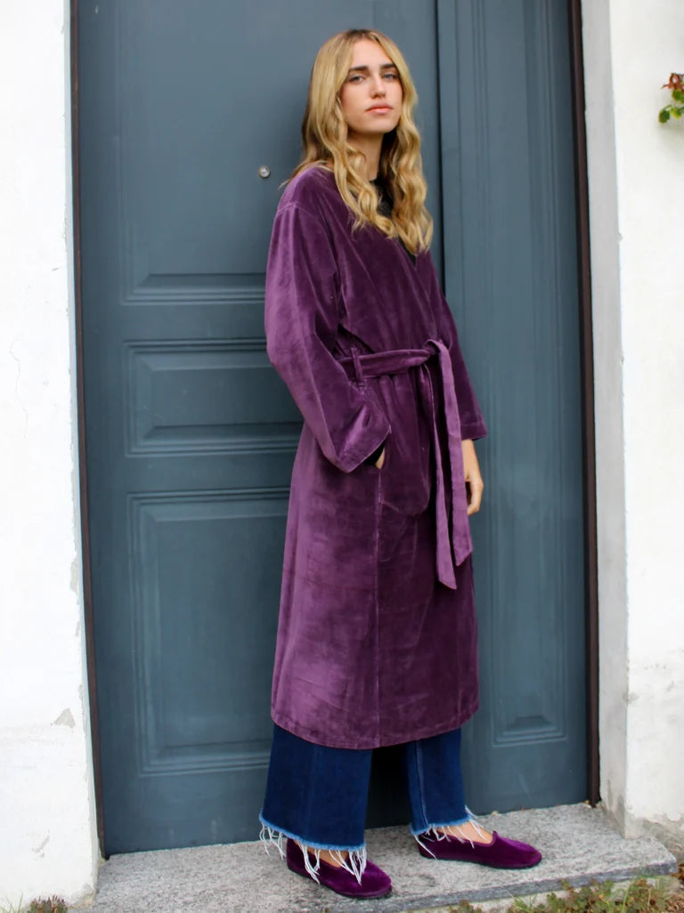 KIMONO LUNGO VIOLA