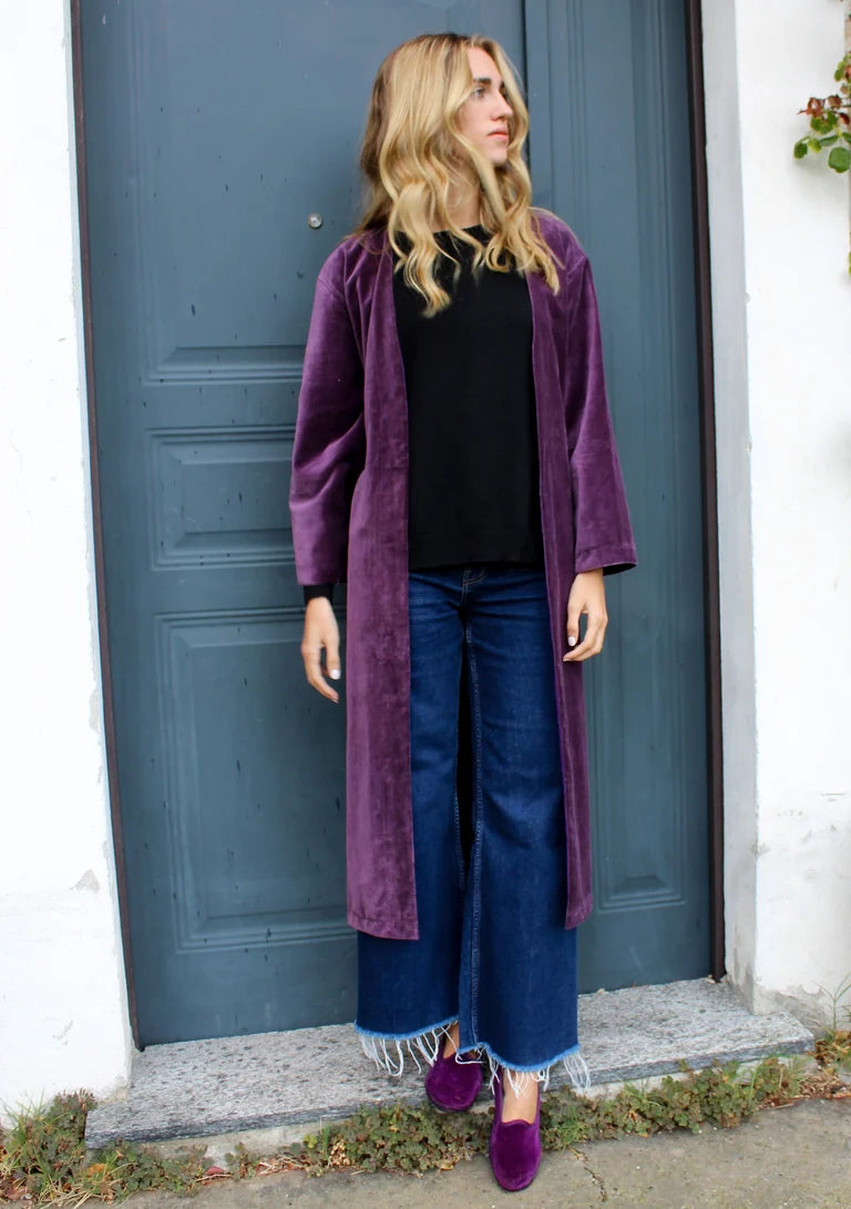KIMONO LUNGO VIOLA