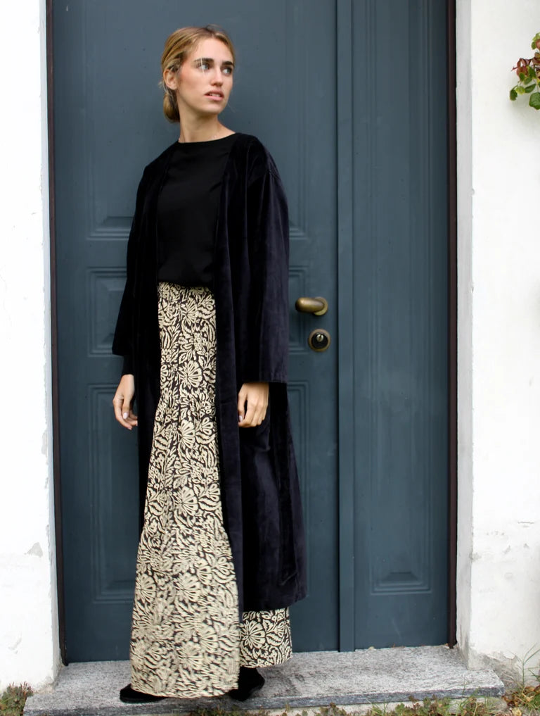 KIMONO LUNGO NERO