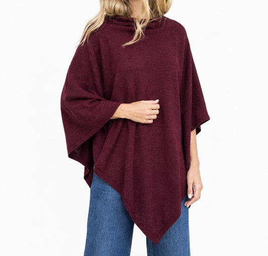 PONCHO BORDEAUX