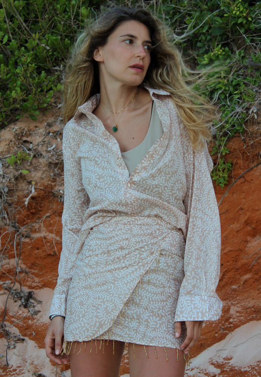 COMPLETO CAMICIA E PAREO CON PERLINE 1