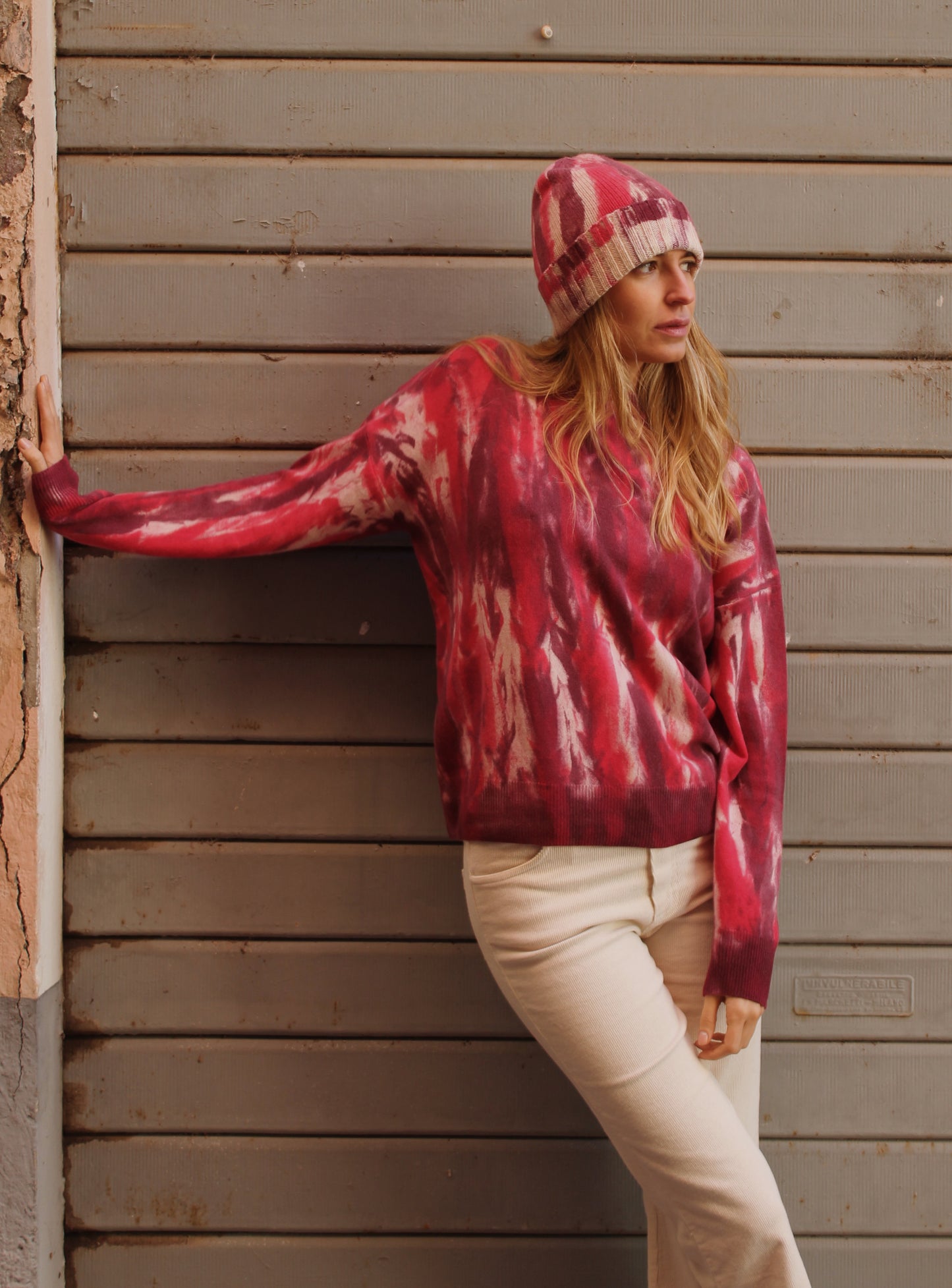 CUFFIA UNISEX IN 100% CASHMERE RIGENERATO