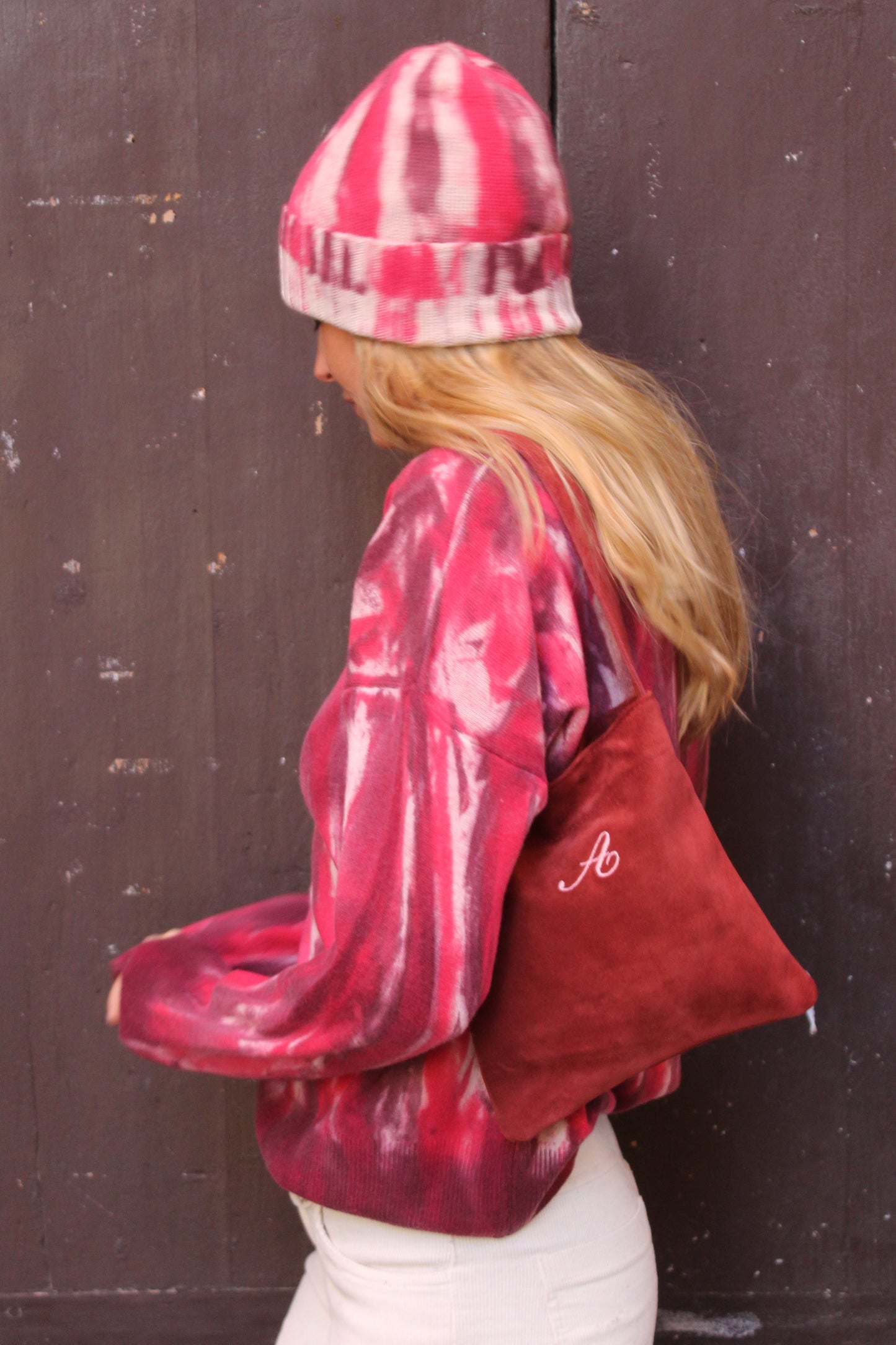 BORSA IN SUEDE MATTONE