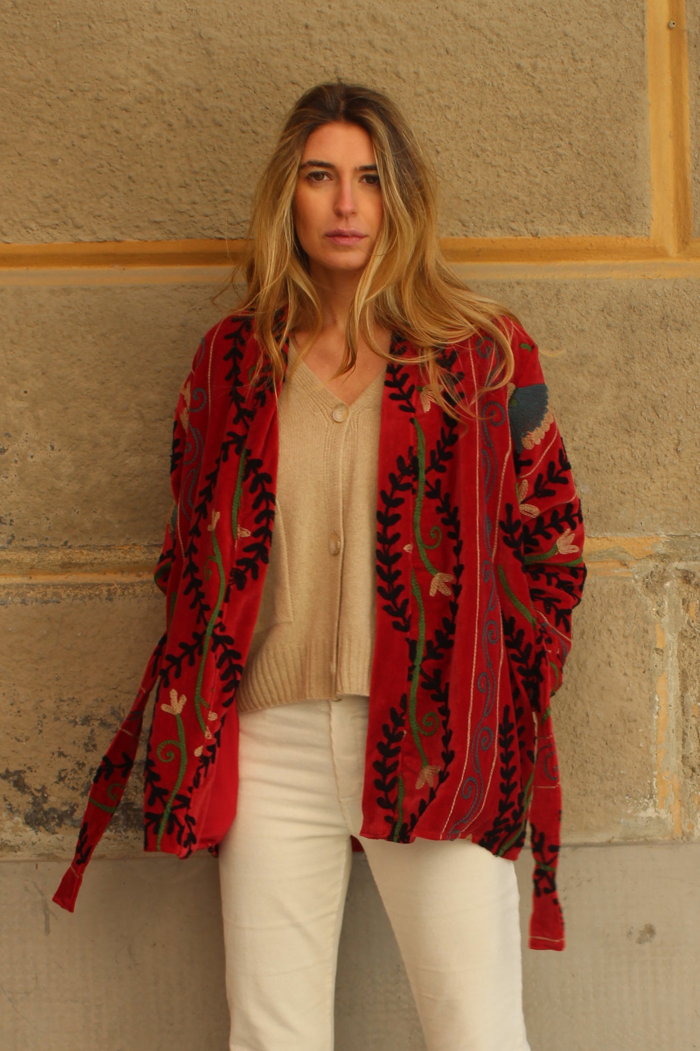 CARDIGAN IN 100% CASHMERE RIGENERATO BEIGE