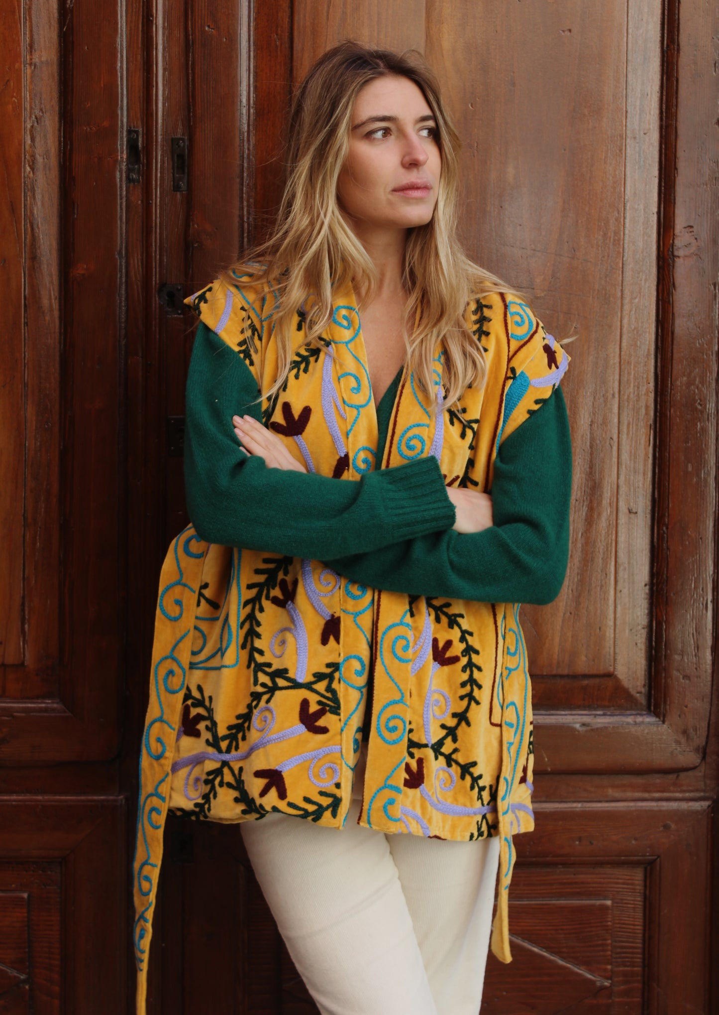 CARDIGAN IN 100% CASHMERE RIGENERATO VERDE