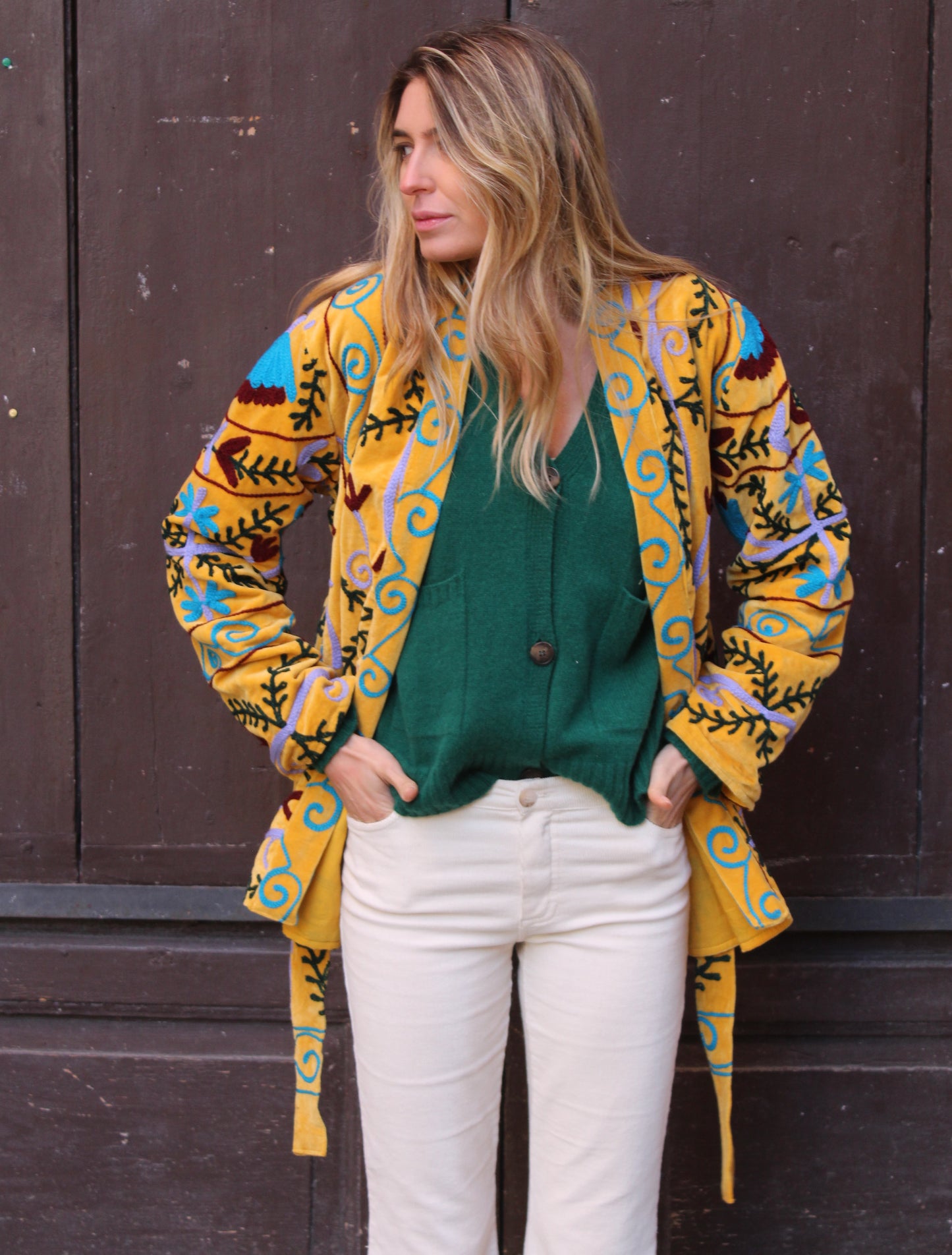 CARDIGAN IN 100% CASHMERE RIGENERATO VERDE