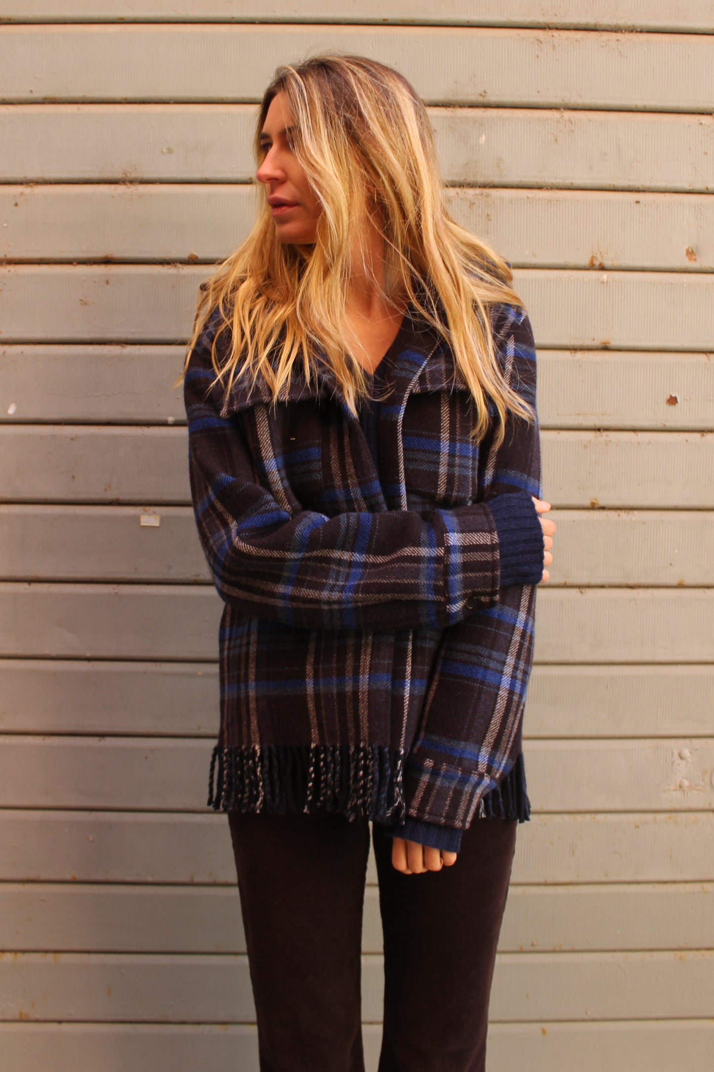 CAPPOTTO A CAMICIA IN LANA