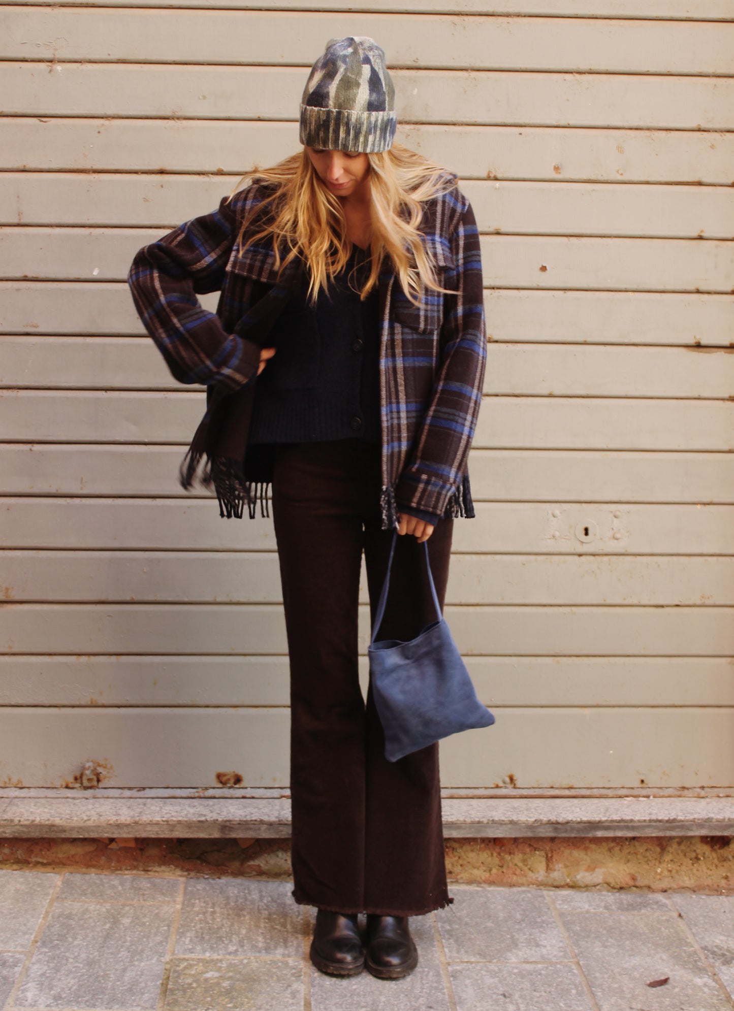 CUFFIA UNISEX IN 100% CASHMERE RIGENERATO