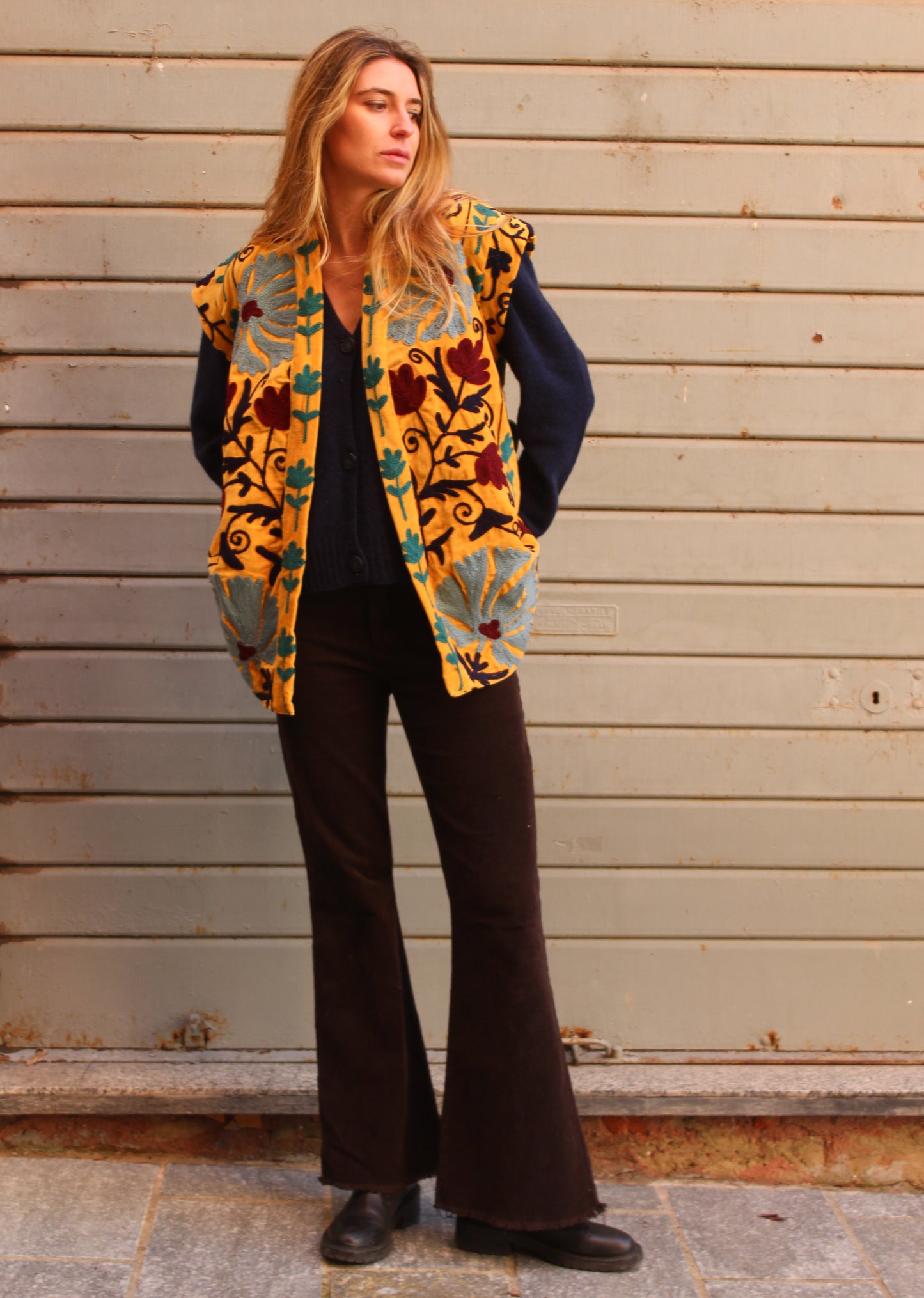 PANTALONE IN VELLUTO TESTA DI MORO