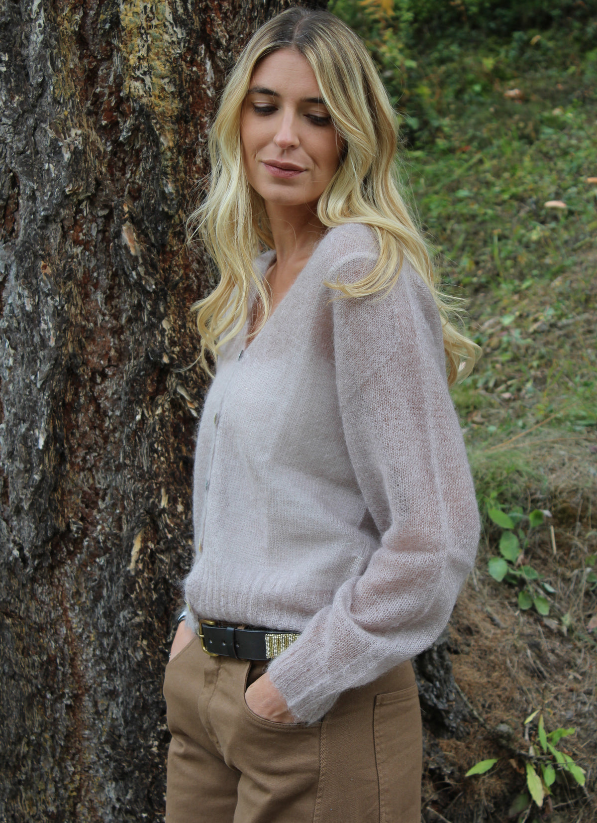 CARDIGAN SABBIA
