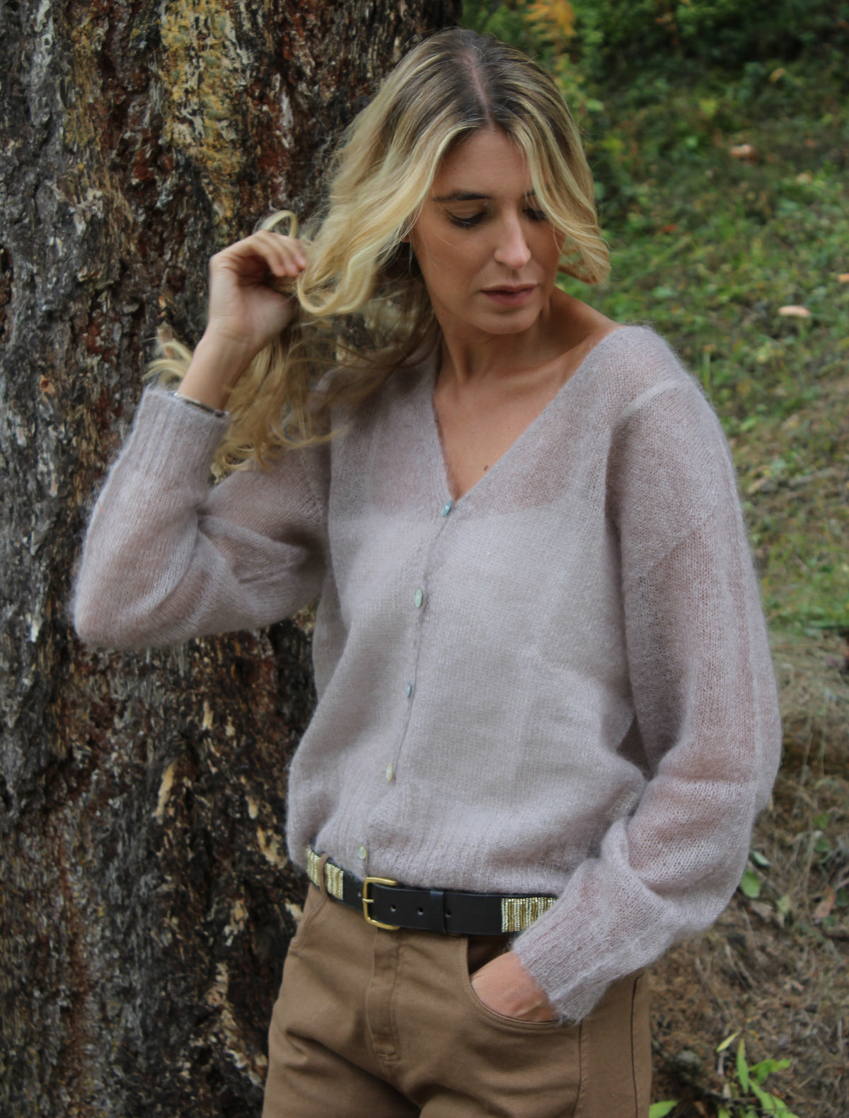 CARDIGAN SABBIA