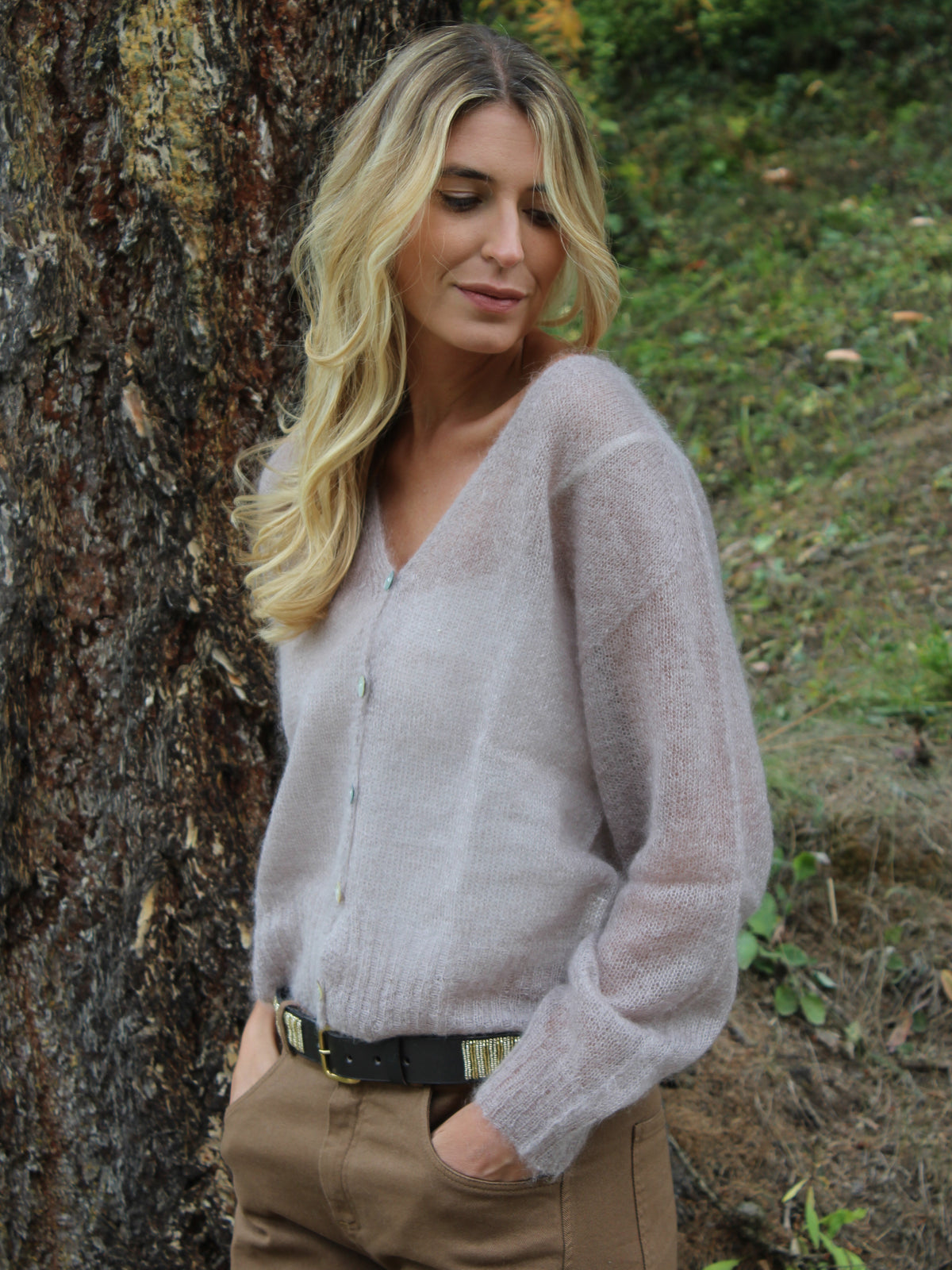 CARDIGAN SABBIA