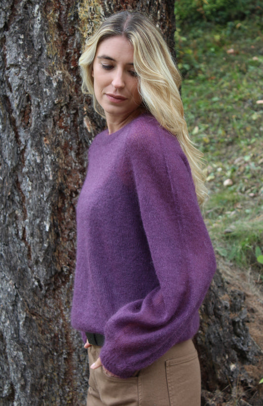 MAGLIONE GIROCOLLO PRUGNA