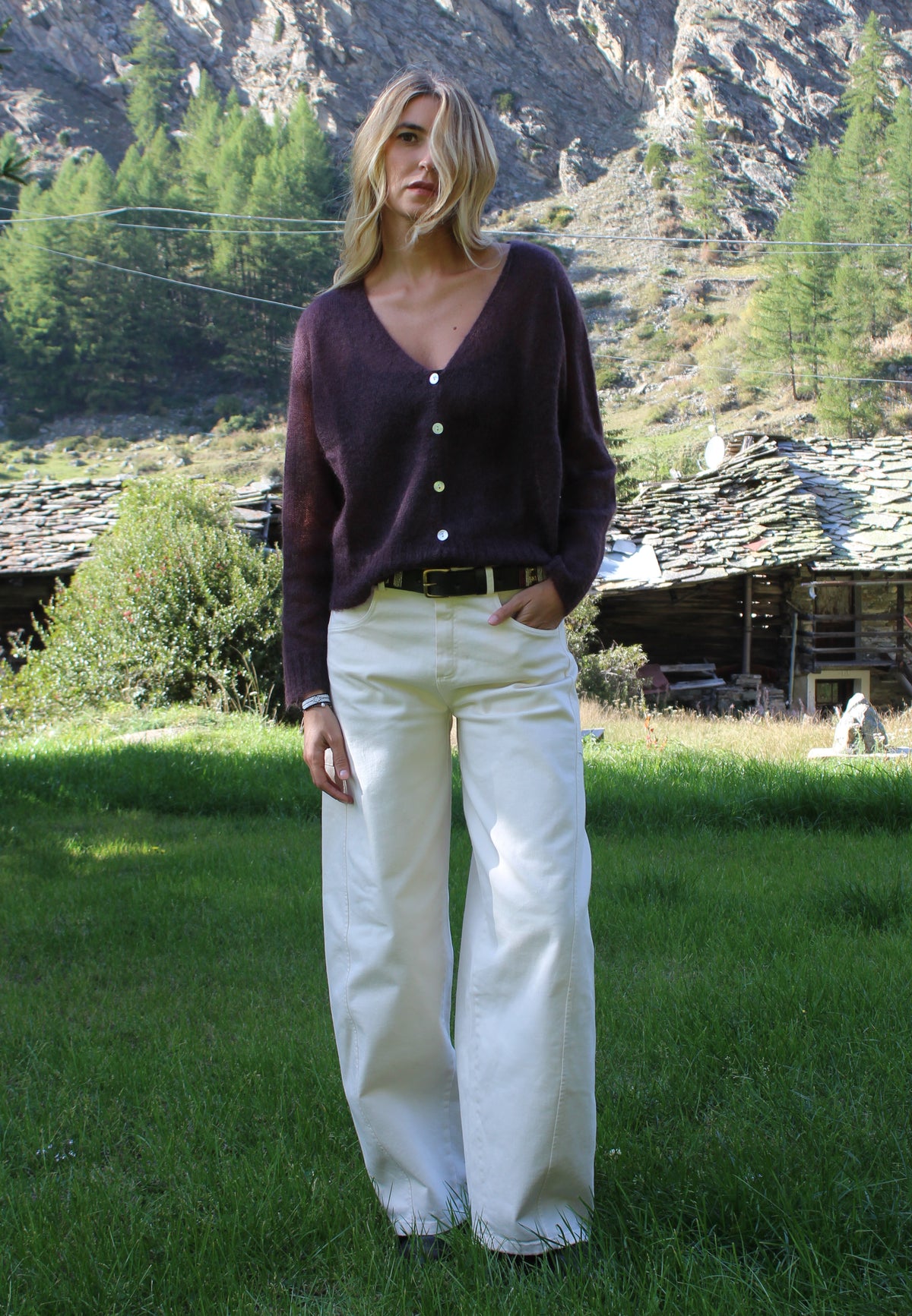 PANTALONE BALOON CREMA