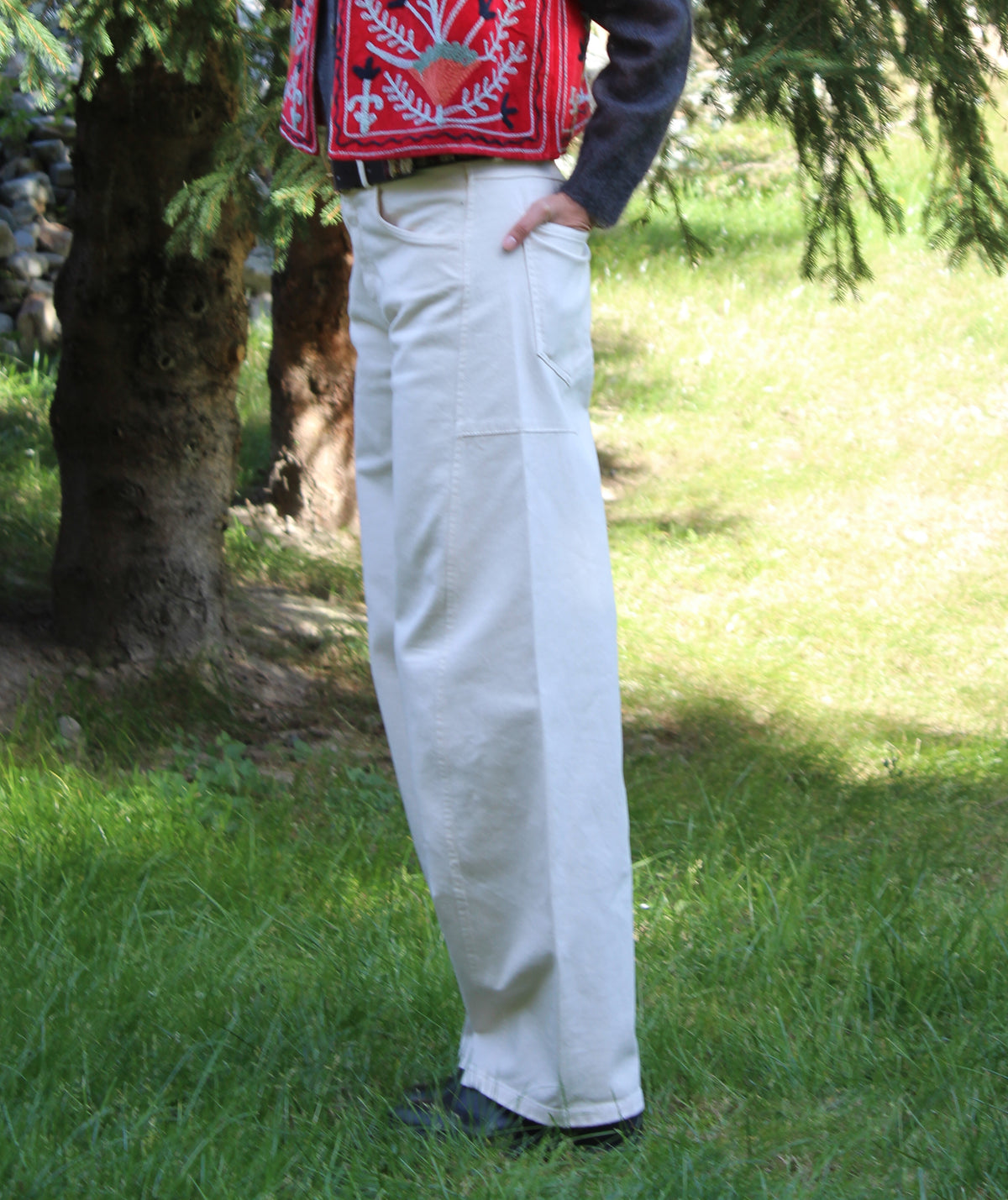 PANTALONE BALOON CREMA