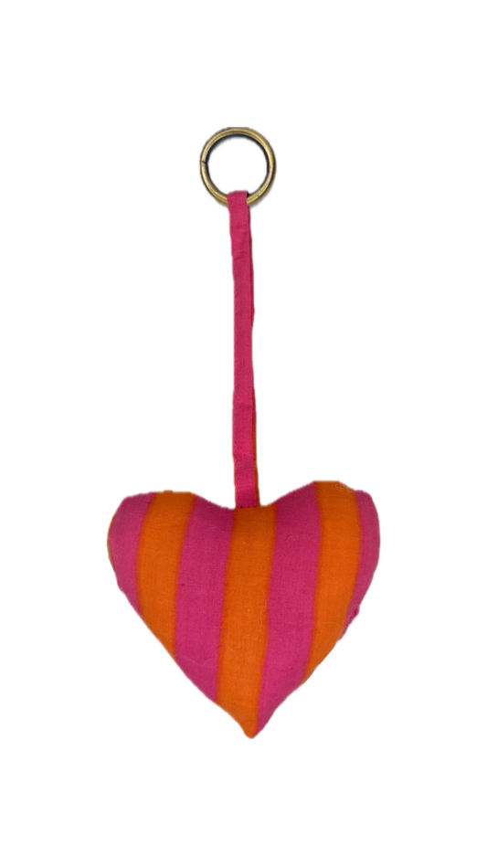 4 Portachiavi Cuore, Portachiavi di attoni Vera con blocchi d'aore 4 Portachiavi Cuore, Portachiavi di attoni Vera con blocchi d'aore