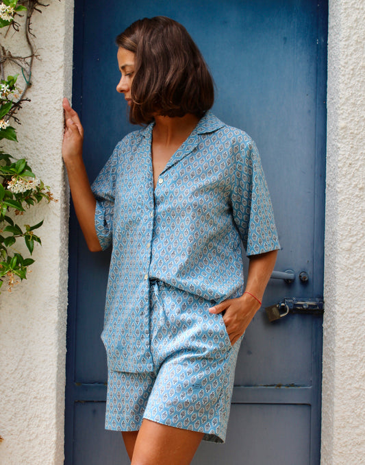 PANTALONE CORTO BLU