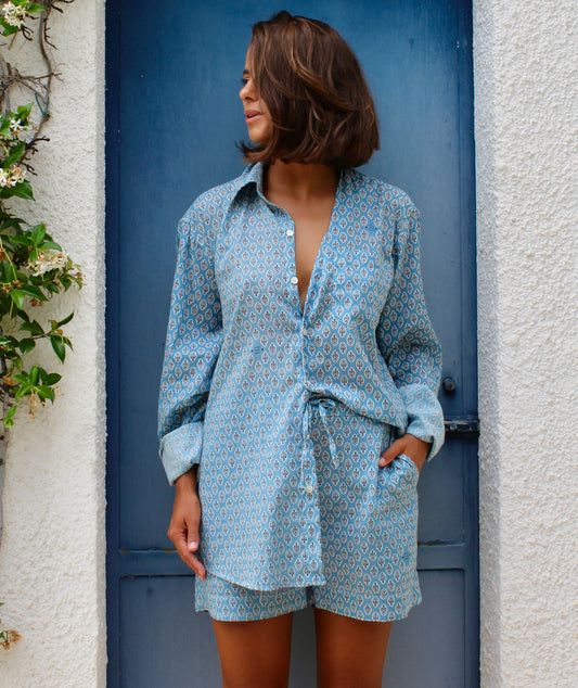 CAMICIA UNISEX BLU