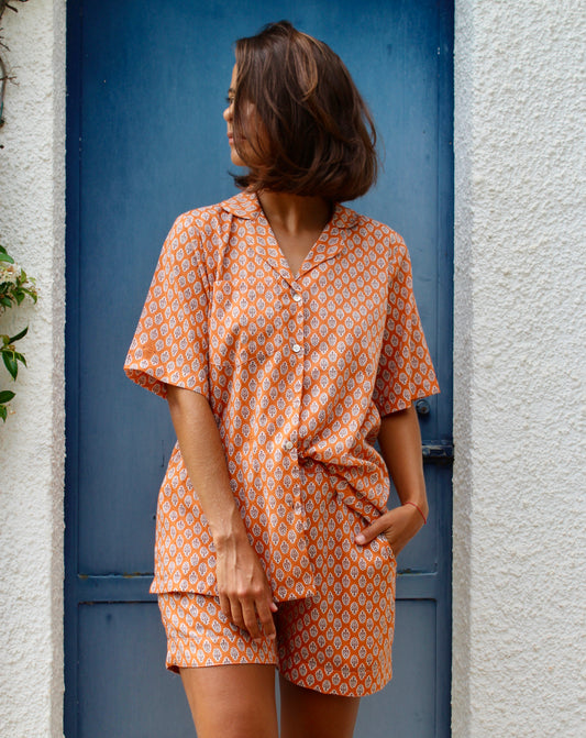 PANTALONE CORTO ARANCIONE
