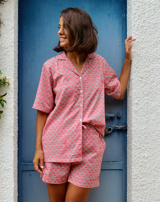 PANTALONE CORTO ROSA