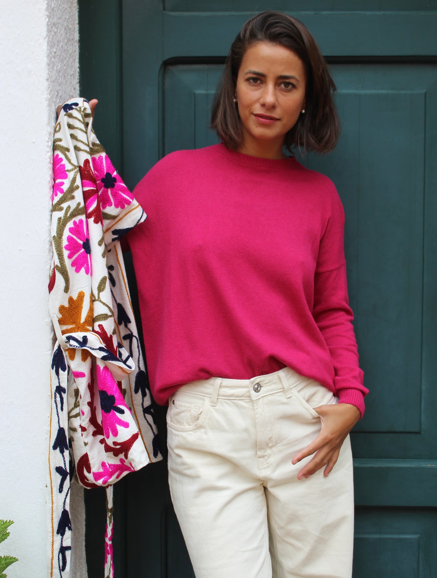 MAGLIONE ROSA CICLAMINO