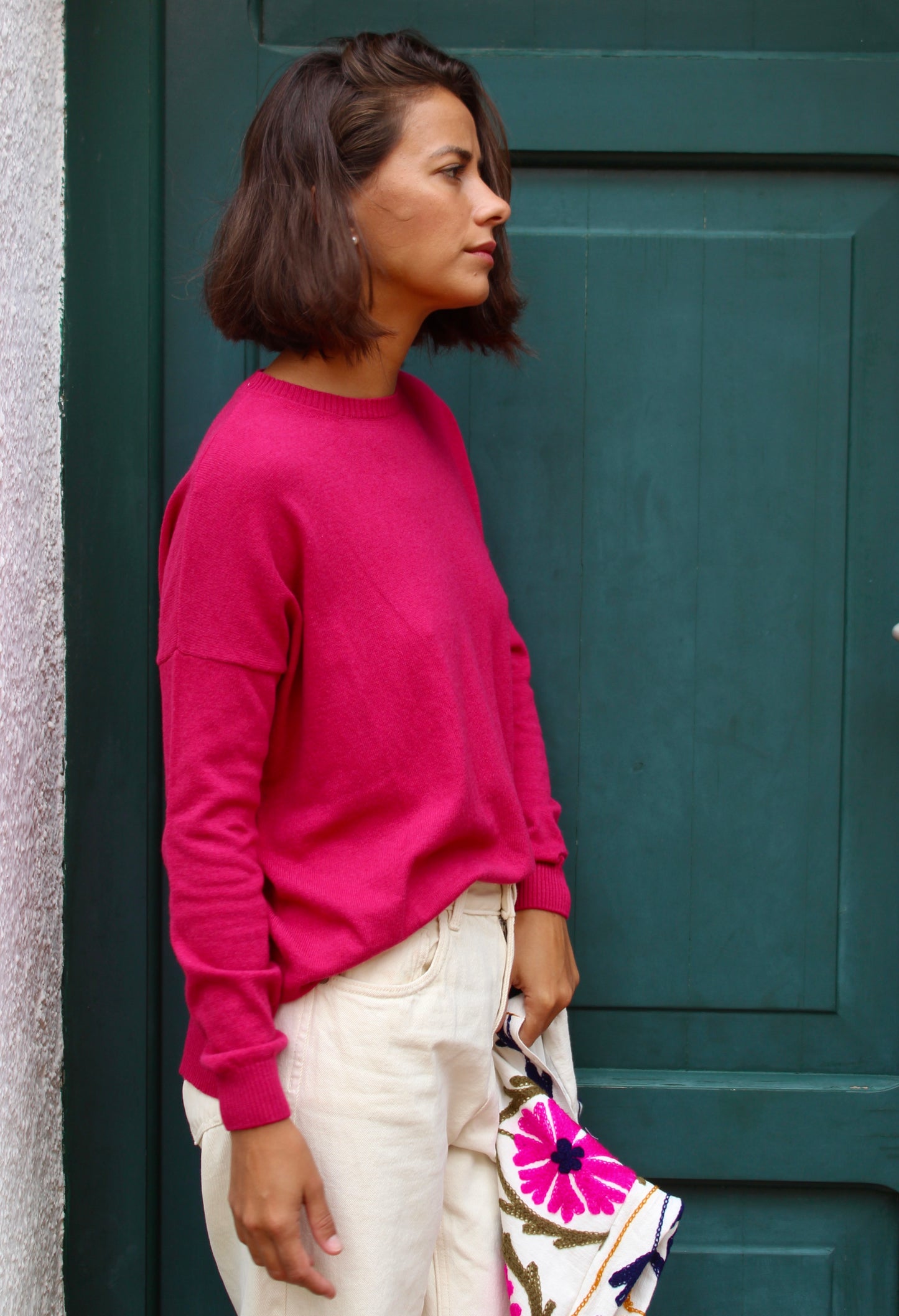 MAGLIONE ROSA CICLAMINO