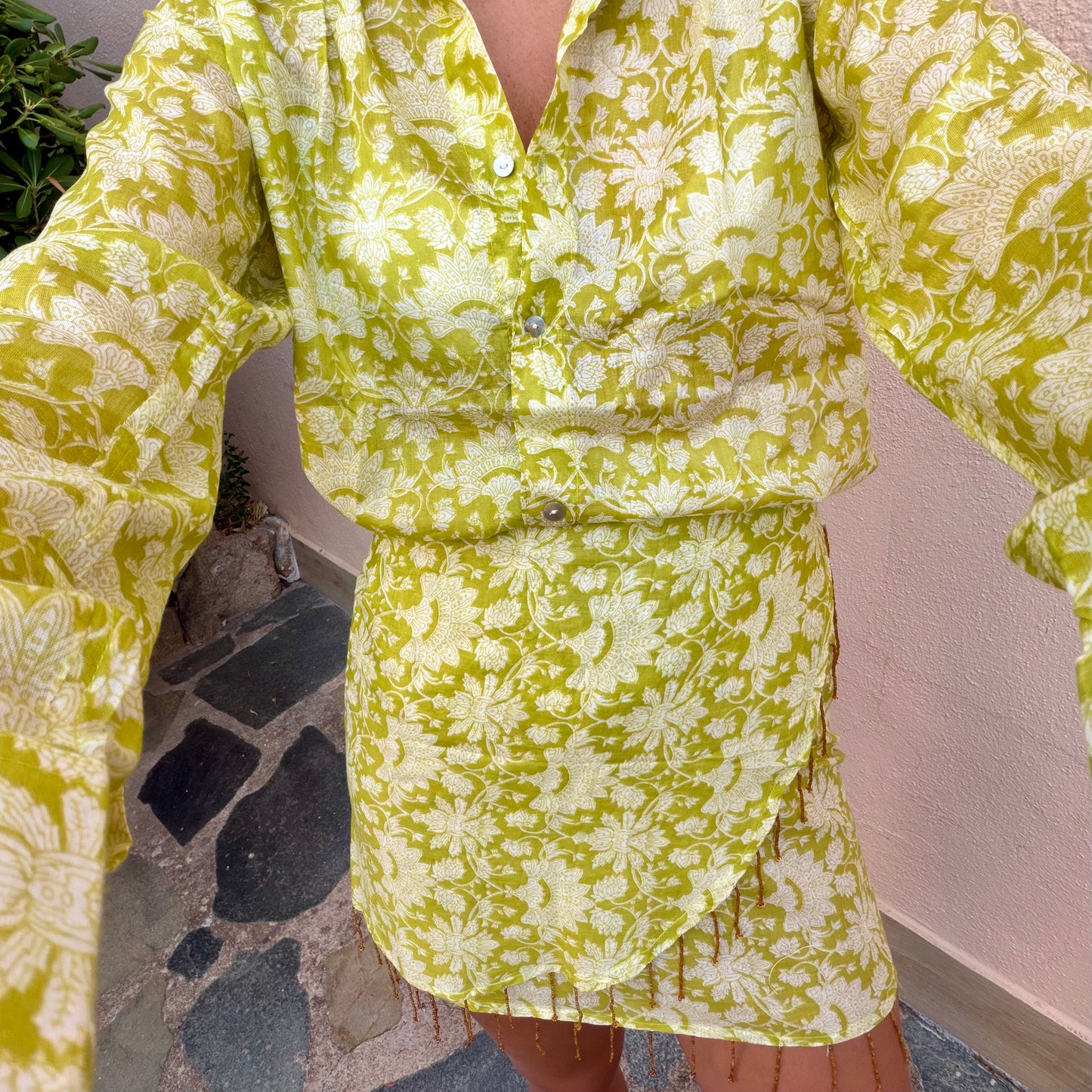 COMPLETO CAMICIA E PAREO CON PERLINE 23