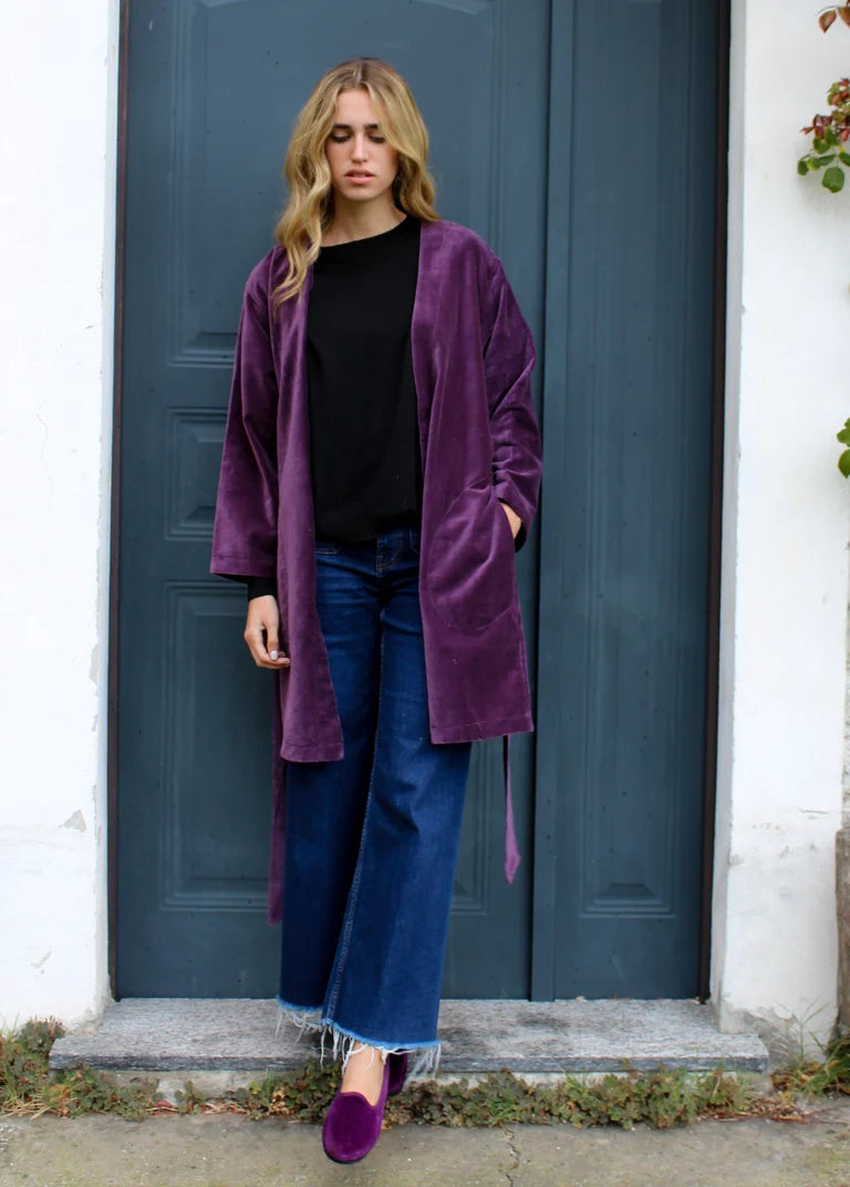KIMONO CORTO VIOLA