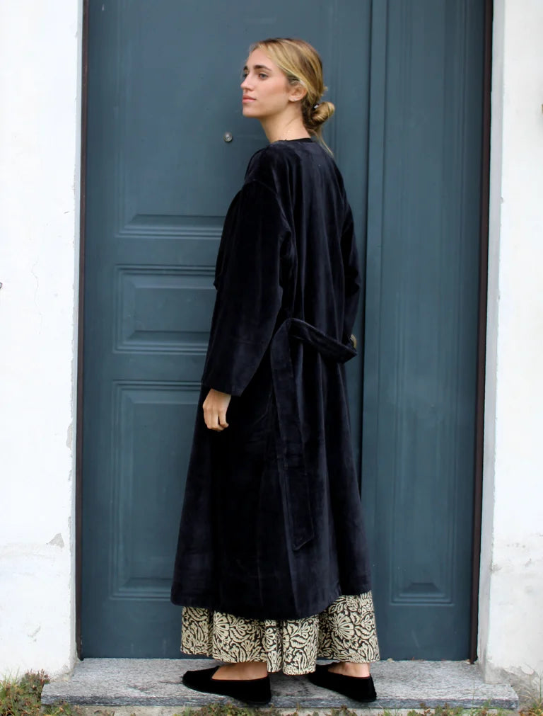Kimono lungo best sale nero