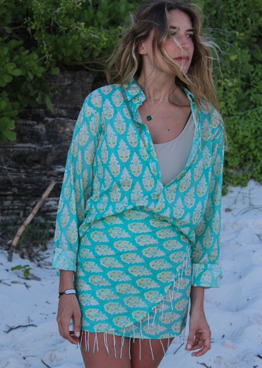 COMPLETO CAMICIA E PAREO CON PERLINE 3