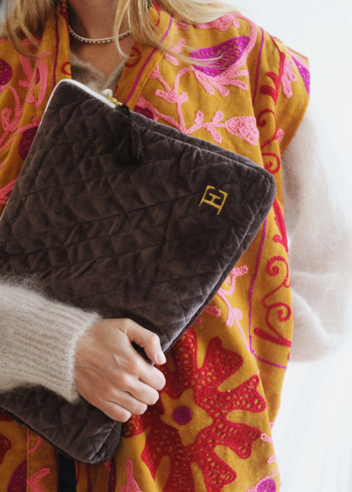 CUSTODIA LAPTOP/TABLET IN VELLUTO VII