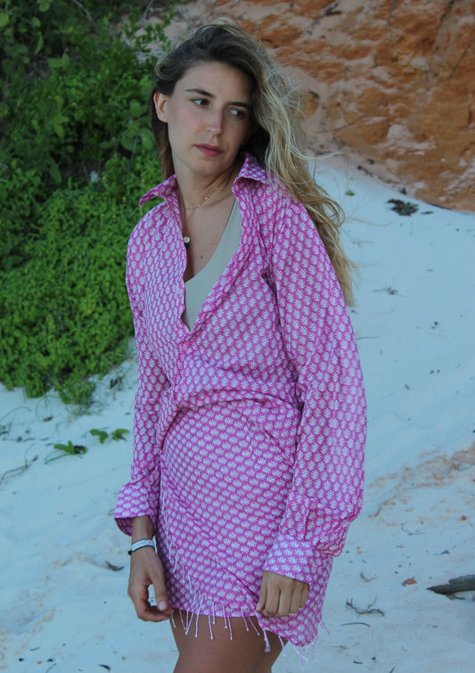 COMPLETO CAMICIA E PAREO CON PERLINE 4