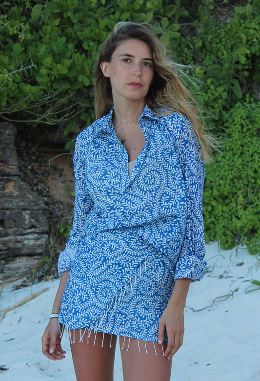 COMPLETO CAMICIA E PAREO CON PERLINE 5